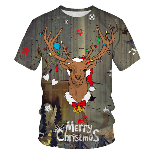 Playera Navideña Personalizada para Hombre con Impresión 3D Digital - Image 5