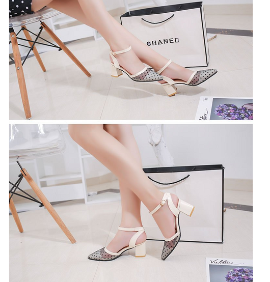 Sandalias Planas de Malla Punteada - Cómodas y Versátiles para Primavera y Verano - Image 3
