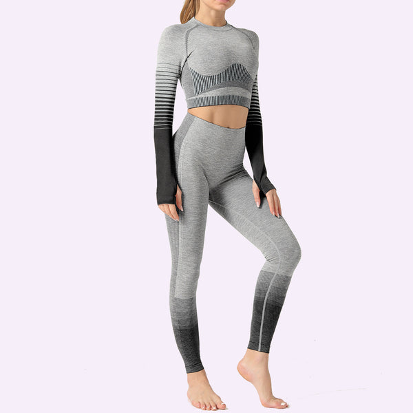 Conjunto Deportivo Mujer 2 Piezas Yoga y Fitness sin Costuras - Image 43