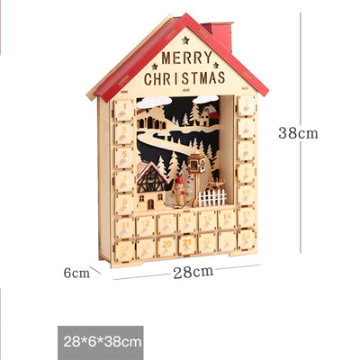 Calendario Navideño de Madera - Decoración Festiva - Image 11