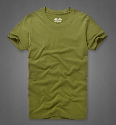 Playera de Algodón para Hombre Colores Sólidos Clásica - Image 24