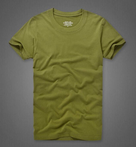 Playera de Algodón para Hombre Colores Sólidos Clásica - Image 24