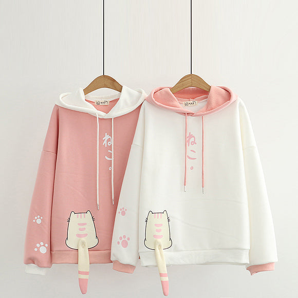 Sudadera Cálida para Gatos con Cola Posterior