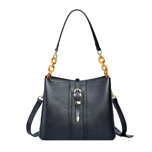 Bolso Bucket de Cuero Genuino Gran Capacidad - Image 5