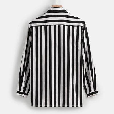 Camisa de Manga Larga a Rayas para Hombre - Image 4