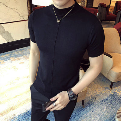 Remera Cuello Semialto Tejida Manga Corta Ultraliviana - Image 13