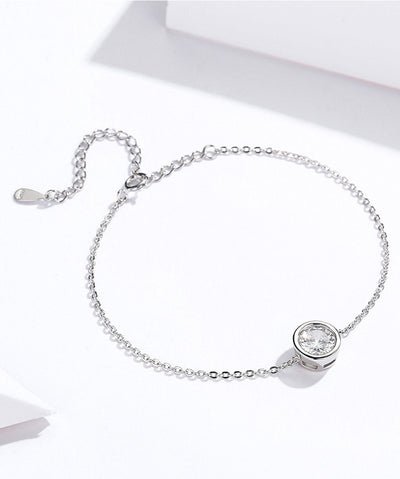 Pulsera de Circonia Cúbica Redonda Minimalista - Image 4