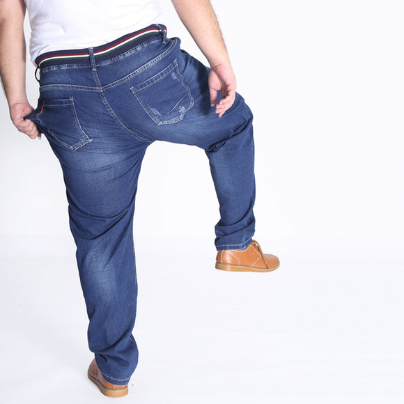 Jeans Talla Grande Cintura Elástica Holgados Modernos