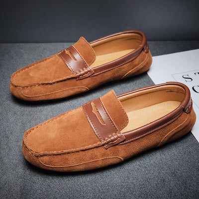 Mocasín de Cuero con Detalles en Contraste - Zapatos Versátiles para Hombre - Image 6