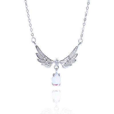 Collar Alas de Ángel en Piedra de Luna - Image 2