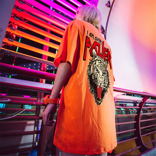 Playera Estampado Cabeza de Tigre Manga Corta - Image 12