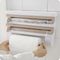 Organizador de Cocina Multiusos con Cortador de Film Adhesivo y Portarrollos