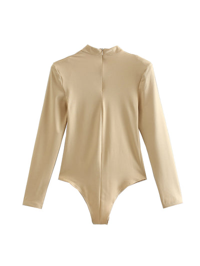 Bodysuit de Manga Larga con Hombreras Anudadas - Image 2
