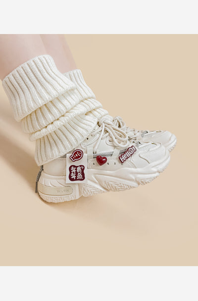 Zapatillas Deportivas Blancas con Suela Gruesa para Mujer - Image 8