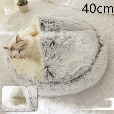 Cama 2 en 1 para Perros y Gatos - Cama Cálida de Felpa Suave Tipo Casa - Image 51