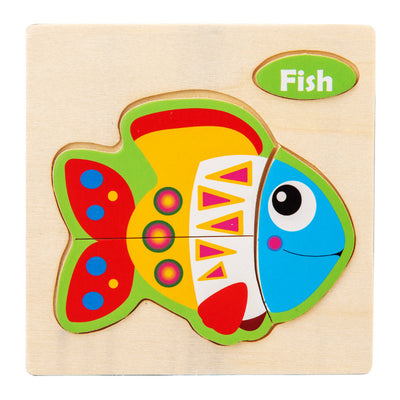 Puzzle 3D Educativo Infantil con Animales y Vehículos para Jardín de Niños - Image 12