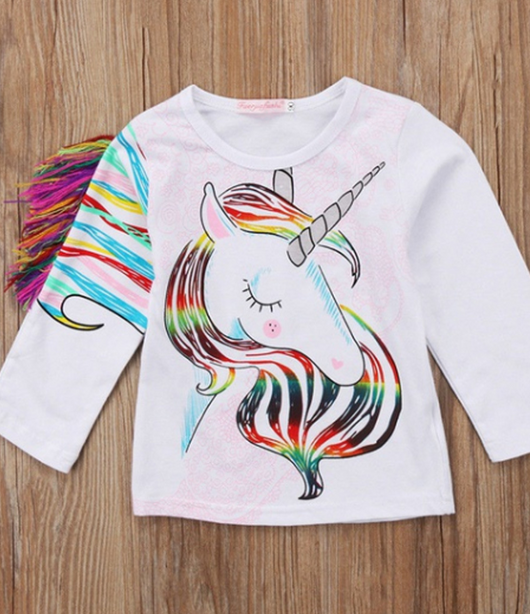 Camiseta Infantil Estampado Caballo 3D - Moda Europea Tendencia - Image 8