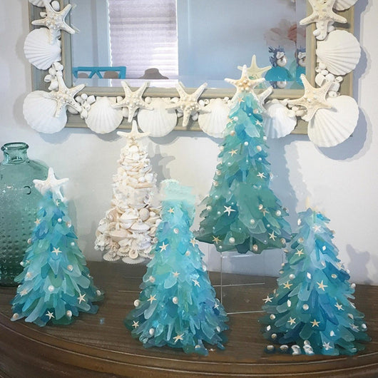 Árbol de Navidad Azul de Cristal DIY - Decoración Única y Creativa