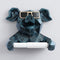 Textured Blue Pig
