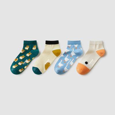 Calcetines Deportivos de Algodón con Diseño Gato y Perro - Image 10