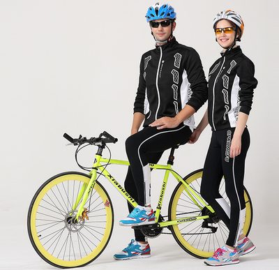 Jersey de Ciclismo Manga Larga para Hombre y Mujer - Conjunto Completo Otoño Invierno