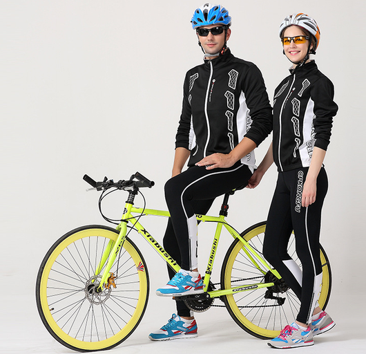 Jersey de Ciclismo Manga Larga para Hombre y Mujer - Conjunto Completo Otoño Invierno