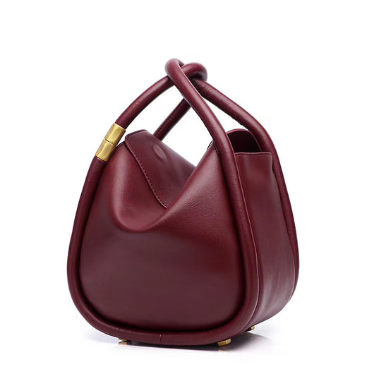 Bolsa Cuadrada de Cuero Genuino - Cartera Compacta para Mujer - Image 8