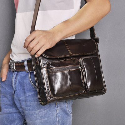 Bolso Bandolera de Cuero de Un Hombro - Image 3