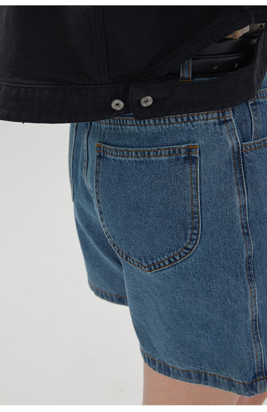Shorts de Mezclilla Talle Alto Sueltos para Mujer - Estilo Casual y Versátil - Image 8