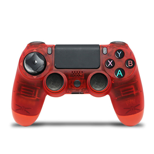 Rose gold wireless game controller with dual vibration, Bluetooth, and action buttons for PS4, PC, and P3. - Image 23