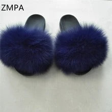 Pantuflas de Piel de Zorro - Chanclas de Lujo - Image 6