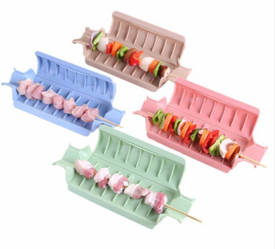 Protector de Brochetas BBQ Antideslizante de 8 Marcos