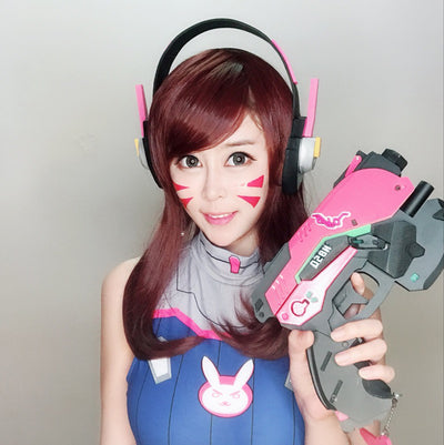 Peluca Cosplay D.va Castaño Songhana - Image 3
