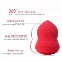 Esponja de Maquillaje Dual 4 Piezas - Uso Húmedo y Seco