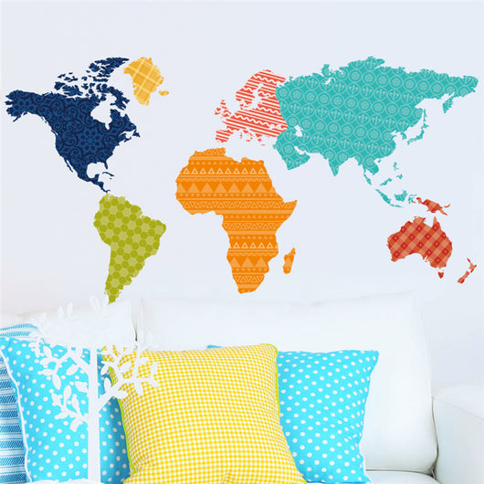 Vinilo Decorativo Mapa del Mundo Animal para Habitaciones Infantiles - Image 8