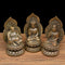 Figura Decorativa Kwan-yin con Iluminación de Cobre Antiguo