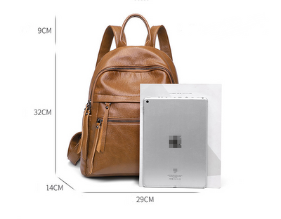 Mochila de Cuero Suave con Gran Capacidad - Diseño Moderno para Mujer - Image 13