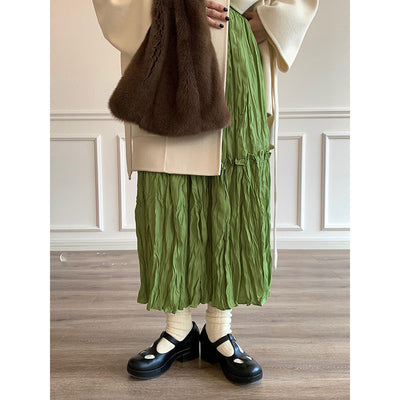 Falda Midi Arrugada para Otoño - Elegancia Desenfadada - Image 5