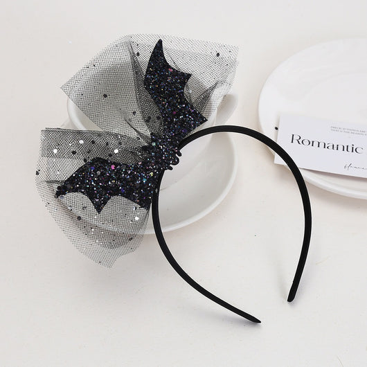 Diadema de Murciélago de Malla para Halloween - Image 10