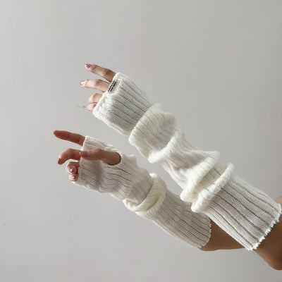 Guantes de Punto con Dedos Abiertos para Pantalla Táctil