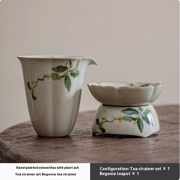Colador de Té Cerámica Pintado a Mano - Accesorios Premium para Té de Osmanto