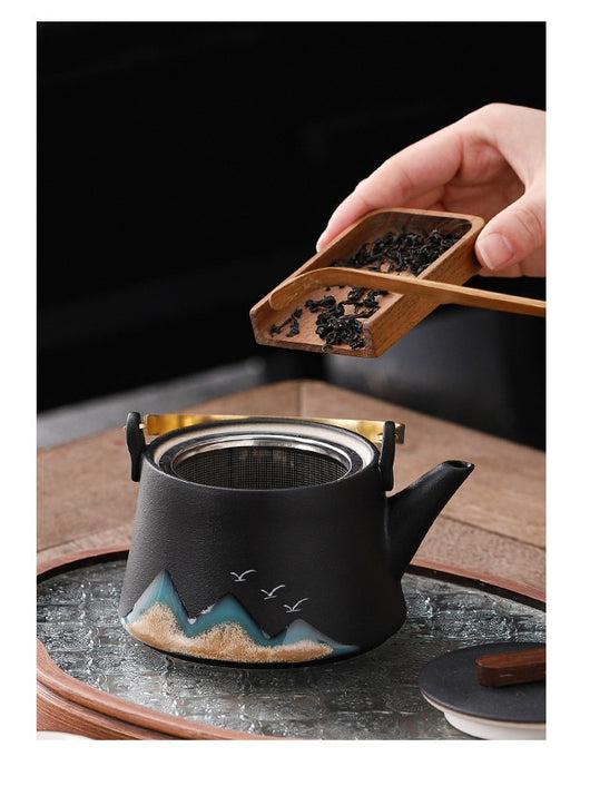 Juego de Té Chino Estilo Moderno con Tazas y Tetera Portátil - Image 3