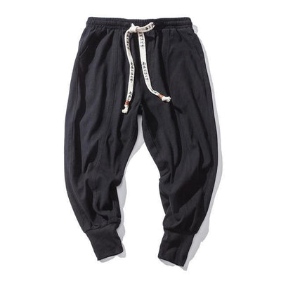 Pantalones Hip Hop de Algodón y Lino para Hombre - Estilo Urbano Moderno - Image 4