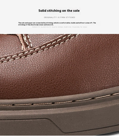 Zapatos Skateboard Cuero Talla Grande Estilo Retro Punching Confort Suave - Image 29