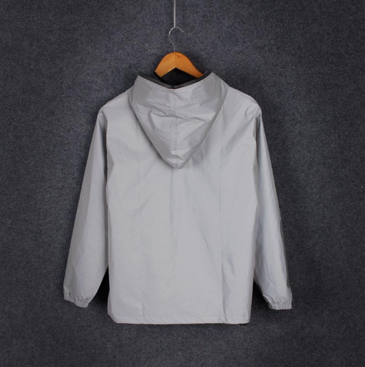 Chaqueta Cortavientos Reflectiva Impermeable para Hombre - Estilo Urbano - Image 3