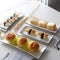 Plato Rectangular de Cerámica Japonesa para Sushi