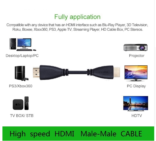 Cable HDMI 1.4 de Alta Velocidad Chapado en Oro - Múltiples Longitudes para TV, Gaming y Cine en Casa - Image 2