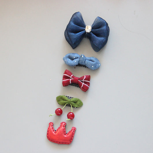 Set de 5 Diademas Princesa para Bebé con Horquillas Decorativas - Image 37