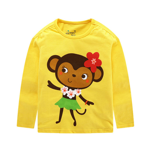 Camiseta Básica de Algodón para Niño - Estilo Europeo y Americano