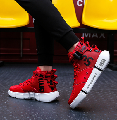 Zapatillas Deportivas Altas para Hombre Talla Grande Estilo Hip-Hop - Image 8